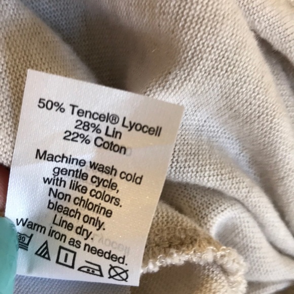 Madewell cream long-sleeve top with side tie - Picture 6 of 6